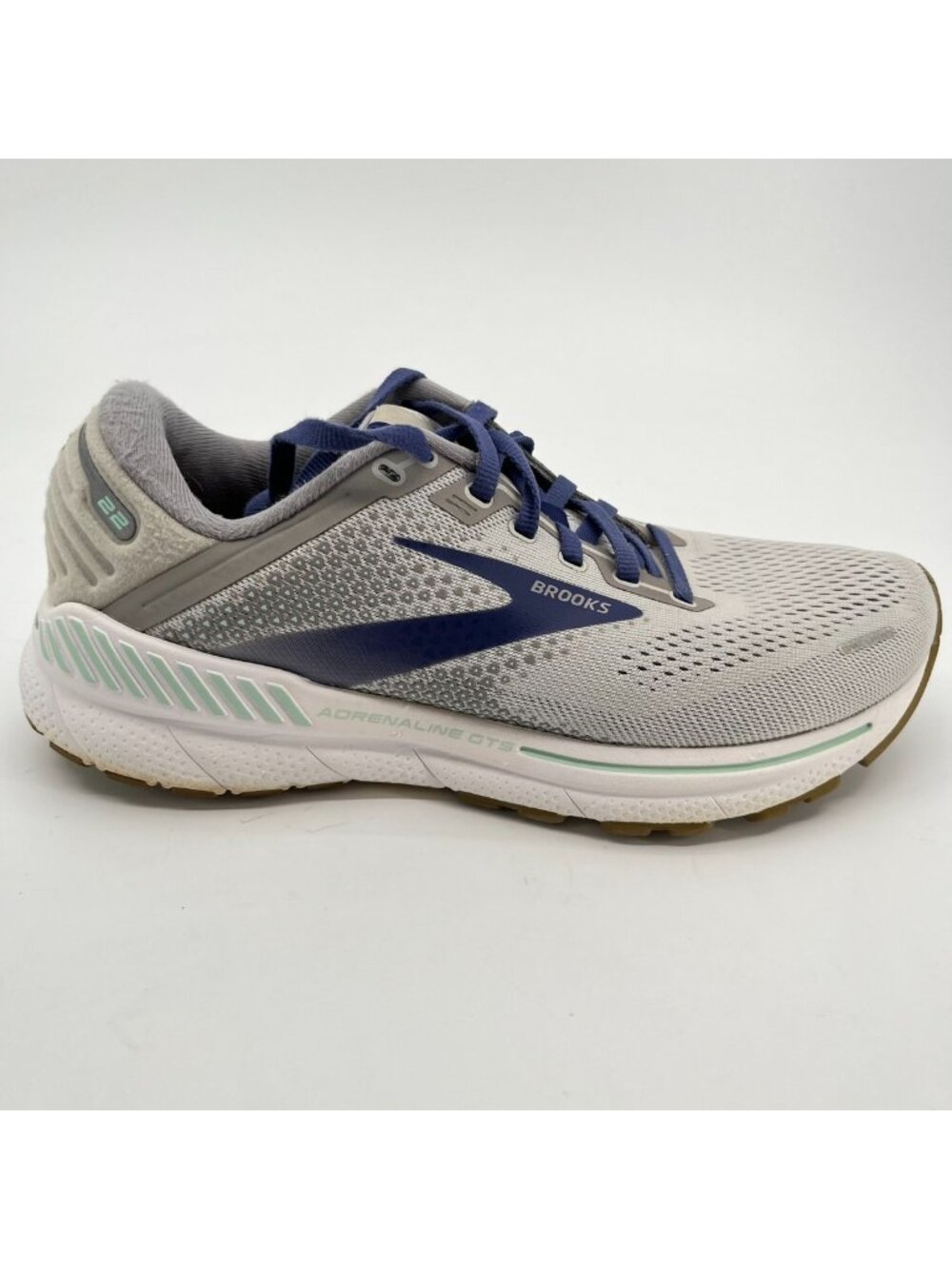 Brooks Adrenaline GTS 22 Womens Size 8.5 Gray Athletic Running Shoes Sneakers